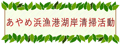 あやめ浜漁港湖岸清掃活動