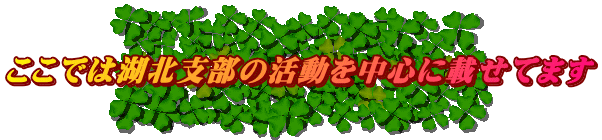 ここでは湖北支部の活動を中心に載せてます